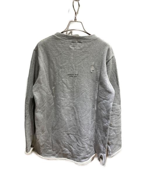 CHORD NUMBER EIGHT（コードナンバーエイト）CHORD NUMBER EIGHT (コードナンバーエイト) 長袖切りっ放しグランジスウェット グレー サイズ:Sの古着・服飾アイテム