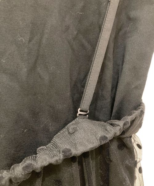 styling/（スタイリング）styling/ (スタイリング) チュールセットワンピース ブラック サイズ:FREEの古着・服飾アイテム
