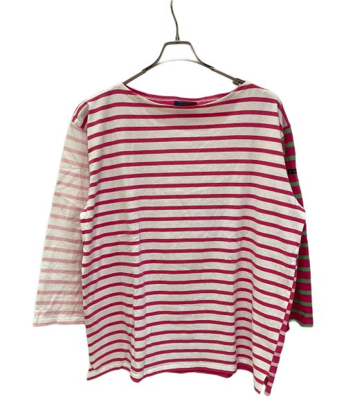 Le minor（ルミノア）Le minor (ルミノア) TOMORROW LAND (トゥモローランド) クレイジーパターン ビッグバスクシャツ ピンク サイズ:FREEの古着・服飾アイテム