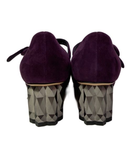 Salvatore Ferragamo（サルヴァトーレ フェラガモ）Salvatore Ferragamo (サルヴァトーレ フェラガモ) ヒールパンプス パープル サイズ:51/2の古着・服飾アイテム