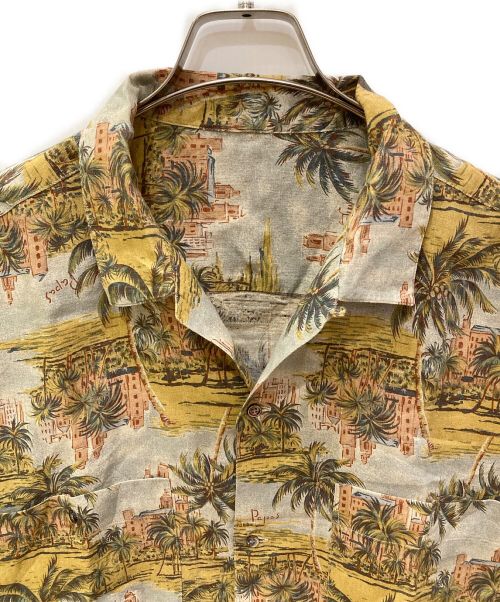 PAPAS（パパス）PAPAS (パパス) リネンアロハシャツ マルチカラー サイズ:Lの古着・服飾アイテム