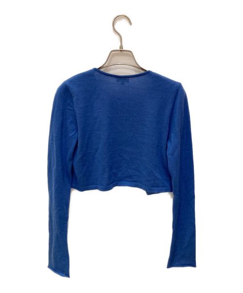 FOXEY BOUTIQUE（フォクシー ブティック）FOXEY BOUTIQUE (フォクシー ブティック) カシミヤカーディガン ブルー サイズ:40の古着・服飾アイテム