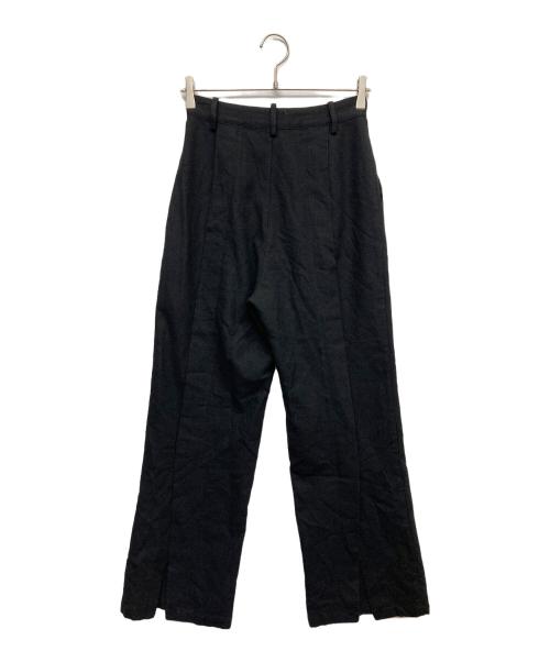 CLANE（クラネ）CLANE (クラネ) BACK SLIT STRAIGHT PANTS ブラック サイズ:1の古着・服飾アイテム