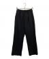 CLANE（クラネ）の古着「BACK SLIT STRAIGHT PANTS」｜ブラック