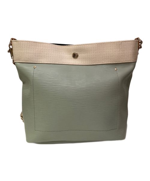 Breath TOPKAPI（ブレストプカピ）Breath TOPKAPI (ブレストプカピ) リプル スリム ミニショルダーバッグ グリーンの古着・服飾アイテム