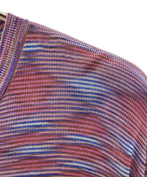missoni（ミッソーニ）missoni (ミッソーニ) ニットカットソー パープル サイズ:不明(実寸サイズをご確認ください)の古着・服飾アイテム