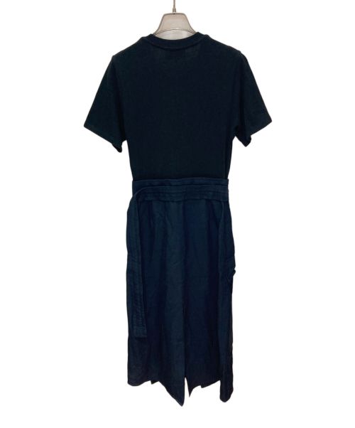 3.1 phillip lim（スリーワンフィリップリム）3.1 phillip lim (スリーワンフィリップリム) カットソードッキングワンピース ネイビーの古着・服飾アイテム