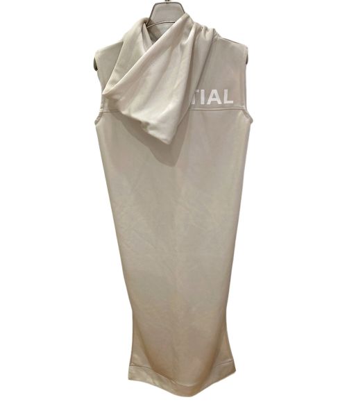 DOUBLE STANDARD CLOTHING（ダブルスタンダードクロージング）DOUBLE STANDARD CLOTHING (ダブルスタンダードクロージング) ESSENTIAL (エッセンシャル) ノースリーブパーカーワンピース ベージュ サイズ:36の古着・服飾アイテム