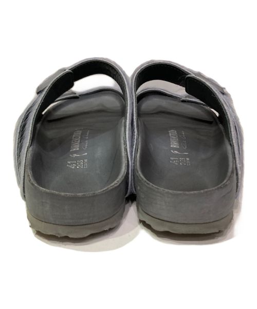 BIRKENSTOCK（ビルケンシュトック）BIRKENSTOCK (ビルケンシュトック) RICK OWENS (リックオウエンス) ファーサンダル グレー サイズ:41の古着・服飾アイテム