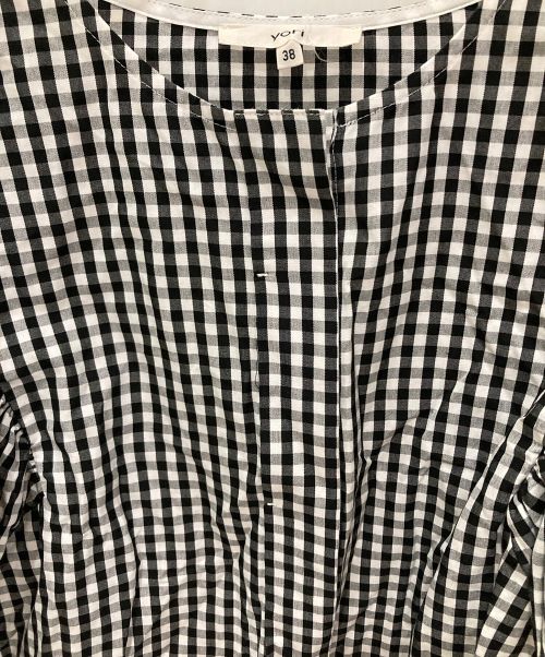 YORI（ヨリ）YORI (ヨリ) バルーンスリーブブラウス ブラック サイズ:38の古着・服飾アイテム