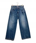 jiedaジエダ）の古着「ユーズド3Dバギーデニムパンツ」｜インディゴ