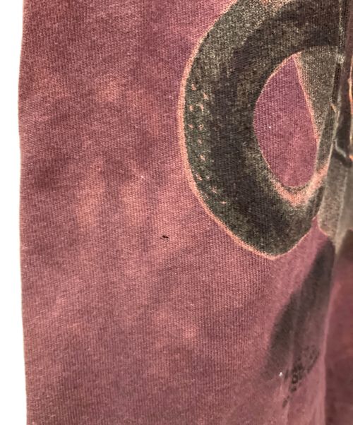 the mountain（ザマウンテン）the mountain (ザマウンテン) ドラゴンプリントTシャツ ボルドー サイズ:Lの古着・服飾アイテム