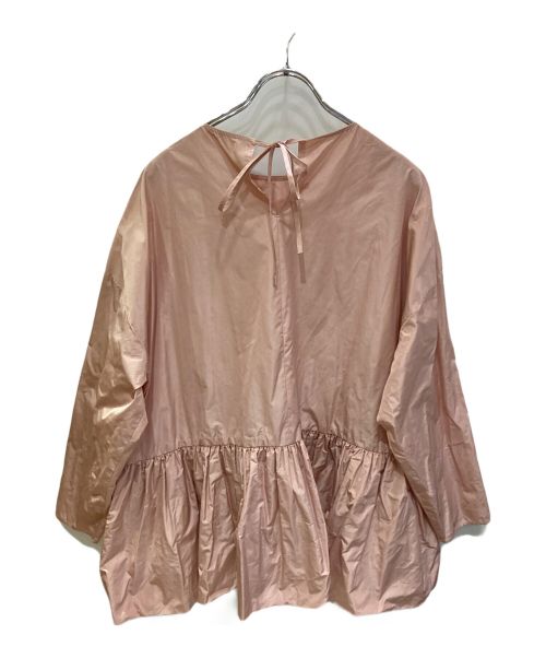 YORI（ヨリ）YORI (ヨリ) ヘムバルーンブラウス ピンク サイズ:FREEの古着・服飾アイテム
