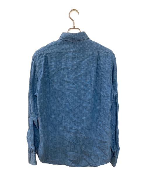 POLO RALPH LAUREN（ポロ・ラルフローレン）POLO RALPH LAUREN (ポロ・ラルフローレン) リネンシャツ ブルー サイズ:Mの古着・服飾アイテム