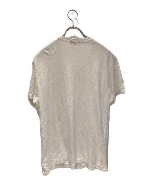 COMME des GARCONS HOMME PLUS（コムデギャルソンオムプリュス）COMME des GARCONS HOMME PLUS (コムデギャルソンオムプリュス) ボールチェーン装飾プリントTシャツ ホワイト サイズ:Mの古着・服飾アイテム