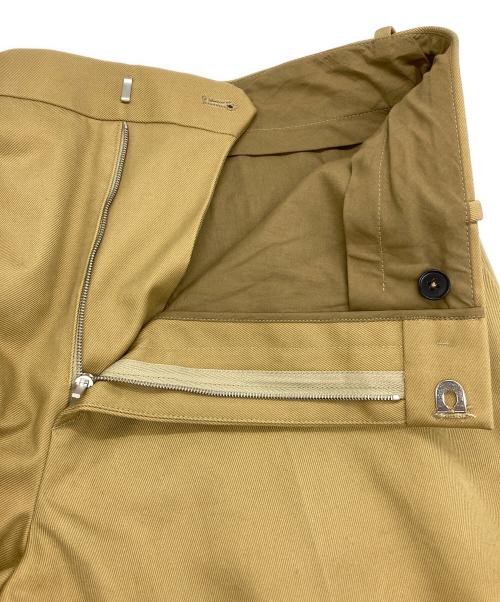 JIL SANDER（ジルサンダー）JIL SANDER (ジルサンダー) ギャバジンパンツ ブラウン サイズ:48の古着・服飾アイテム