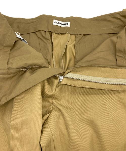 JIL SANDER（ジルサンダー）JIL SANDER (ジルサンダー) ギャバジンパンツ ブラウン サイズ:48の古着・服飾アイテム