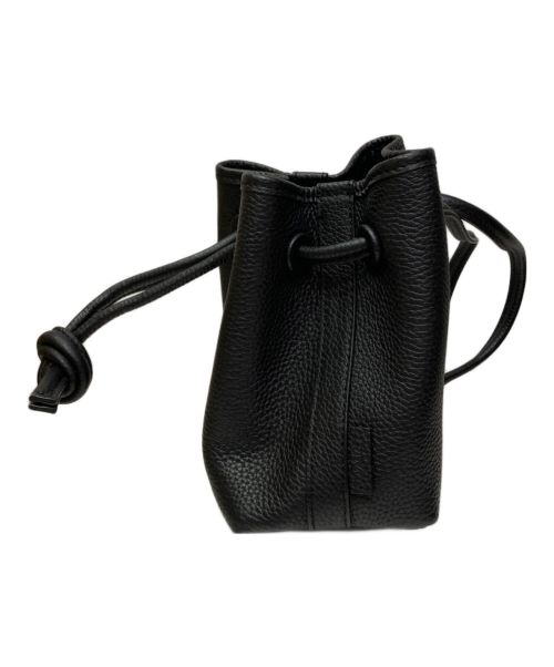 VASIC（ヴァジック）VASIC (ヴァジック) 巾着ショルダーバッグ ブラックの古着・服飾アイテム