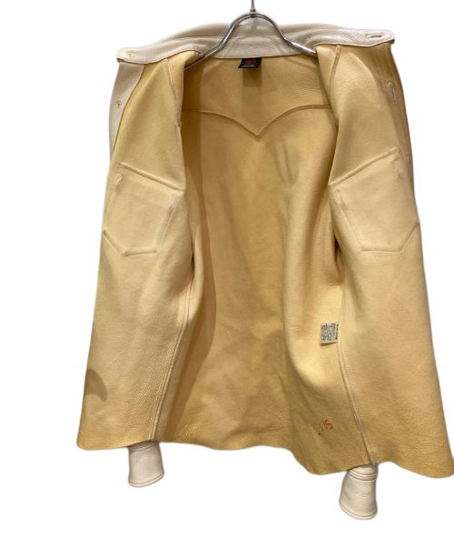 RED MOON（レッドムーン）RED MOON (レッドムーン) ディアスキンシャツ ホワイト サイズ:不明（実寸サイズをご確認ください）の古着・服飾アイテム