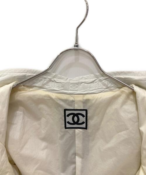 CHANEL（シャネル）CHANEL (シャネル) メッシュレザージャケット ホワイト サイズ:36の古着・服飾アイテム