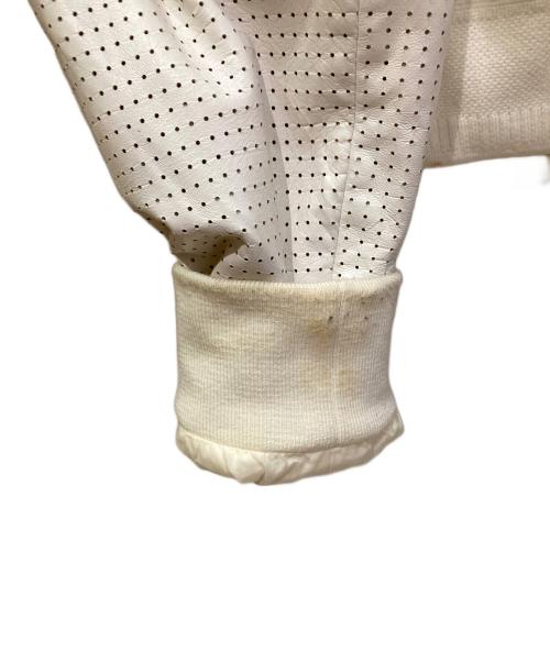 CHANEL（シャネル）CHANEL (シャネル) メッシュレザージャケット ホワイト サイズ:36の古着・服飾アイテム