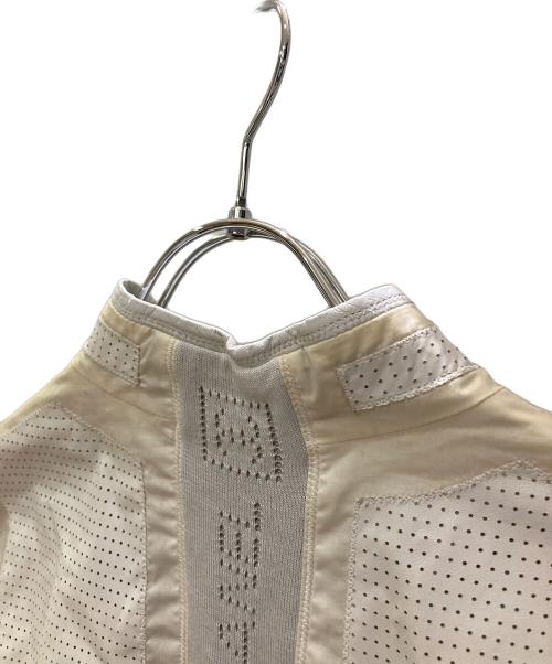 CHANEL（シャネル）CHANEL (シャネル) メッシュレザージャケット ホワイト サイズ:36の古着・服飾アイテム