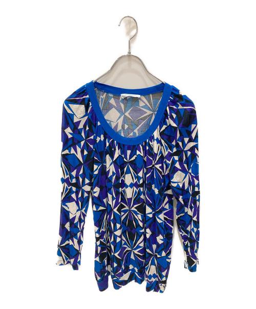 Emilio Pucci（エミリオ プッチ）Emilio Pucci (エミリオ プッチ) 長袖カットソー ブルー サイズ:Mの古着・服飾アイテム