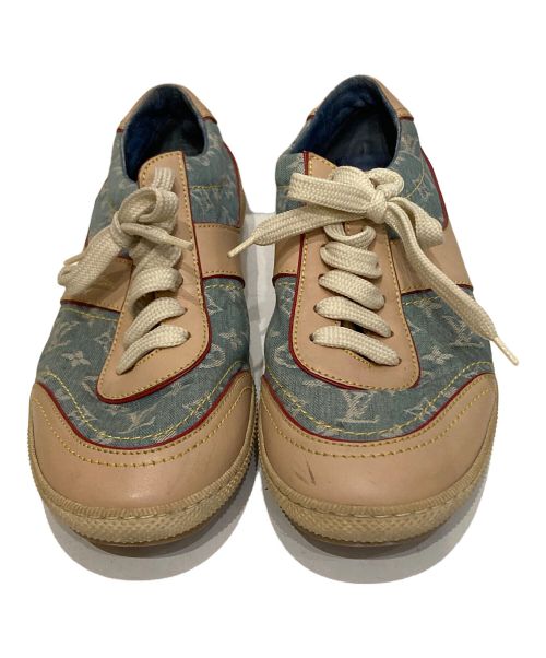 LOUIS VUITTON（ルイ ヴィトン）LOUIS VUITTON (ルイ ヴィトン) ローカットスニーカー ブルー サイズ:361/2の古着・服飾アイテム