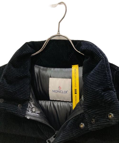 MONCLER（モンクレール）MONCLER (モンクレール) FRAGMENT DESIGN (フラグメントデザイン) コーデュロイダウンジャケット ブラック サイズ:2の古着・服飾アイテム