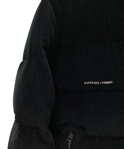 MONCLER（モンクレール）MONCLER (モンクレール) FRAGMENT DESIGN (フラグメントデザイン) コーデュロイダウンジャケット ブラック サイズ:2の古着・服飾アイテム