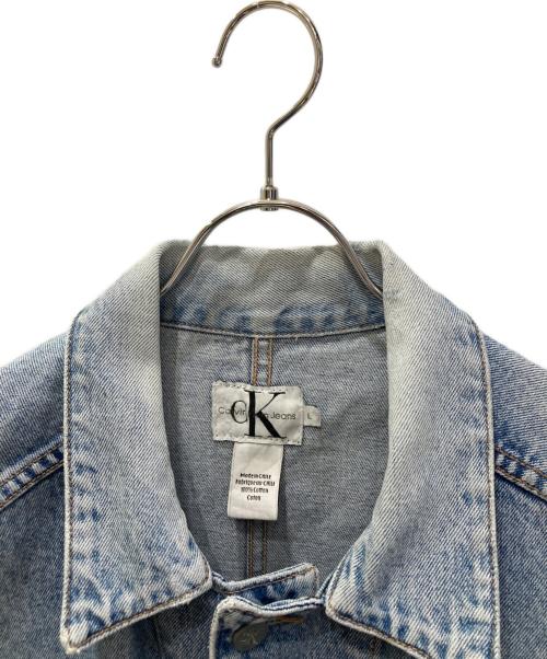 Calvin Klein Jeans（カルバンクラインジーンズ）Calvin Klein Jeans (カルバンクラインジーンズ) 90's デニムジャケット ブルー サイズ:Lの古着・服飾アイテム