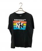 Nintendoニンテンドー）の古着「プリントTシャツ」｜ブラック