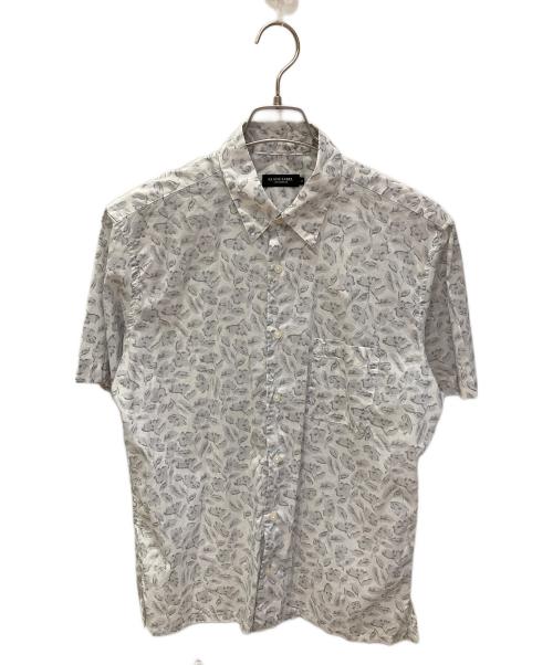 BLACK LABEL CRESTBRIDGE（ブラックレーベル クレストブリッジ）BLACK LABEL CRESTBRIDGE (ブラックレーベル クレストブリッジ) 半袖シャツ ホワイト サイズ:Mの古着・服飾アイテム