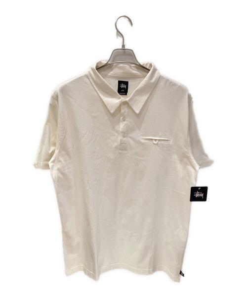 stussy（ステューシー）stussy (ステューシー) ポロシャツ ホワイト サイズ:XLの古着・服飾アイテム