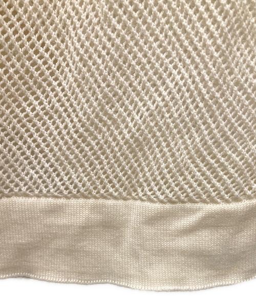 TOGA VIRILIS（トーガ ビリリース）TOGA VIRILIS (トーガ ビリリース) Mesh knit shirt ホワイト サイズ:46の古着・服飾アイテム