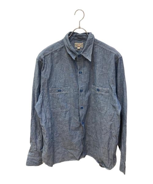 BUZZ RICKSON'S（バズリクソンズ）BUZZ RICKSON'S (バズリクソンズ) シャンブレーシャツ インディゴ サイズ:18-18 1/2の古着・服飾アイテム