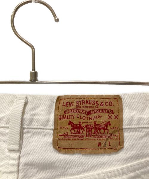 LEVI'S（リーバイス）LEVI'S (リーバイス) 古着501ホワイトデニム ホワイト サイズ:実寸W78cm股下74cmの古着・服飾アイテム