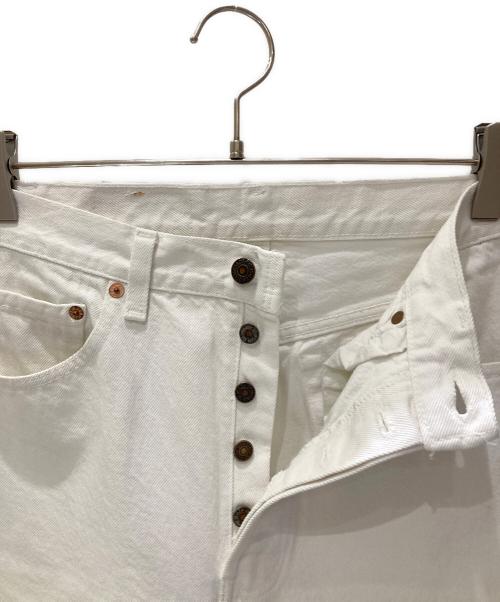 LEVI'S（リーバイス）LEVI'S (リーバイス) 古着501ホワイトデニム ホワイト サイズ:実寸W78cm股下74cmの古着・服飾アイテム