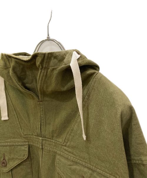 HOUSTON（ヒューストン）HOUSTON (ヒューストン) GREEN DENIM SMOCK グリーン サイズ:Mの古着・服飾アイテム