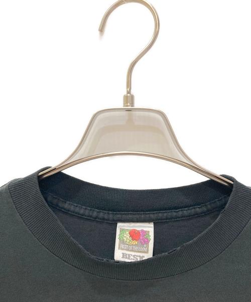 FRUIT OF THE LOOM（フルーツオブザルーム）FRUIT OF THE LOOM (フルーツオブザルーム) ヴィンテージプリントTシャツ ブラック サイズ:Mの古着・服飾アイテム