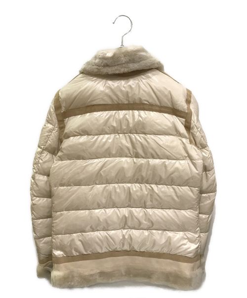 AKM（エーケーエム）AKM (エーケーエム) EMMETI (エンメティ) ムートンダウンジャケット ベージュ サイズ:Mの古着・服飾アイテム