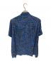 UNDERCOVER (アンダーカバー) 豹柄ウエスタンシャツ ブルー サイズ:2：5000円
