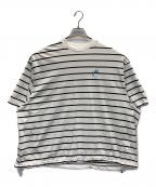 is-nessイズネス）の古着「EXCLUSIVE BALLOON BORDER SHORT SLEEVE T-SHIRT for +81」｜ホワイト