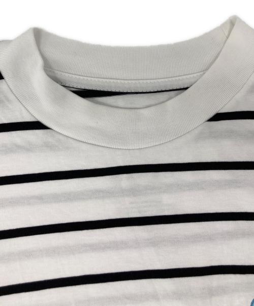 is-ness（イズネス）is-ness (イズネス) EXCLUSIVE BALLOON BORDER SHORT SLEEVE T-SHIRT for +81 ホワイト サイズ:Mの古着・服飾アイテム