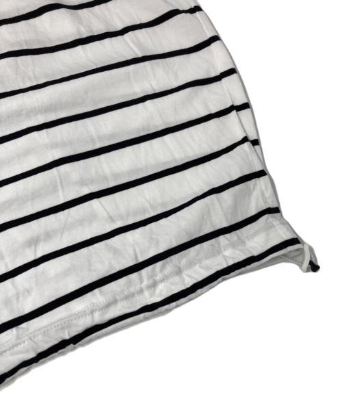 is-ness（イズネス）is-ness (イズネス) EXCLUSIVE BALLOON BORDER SHORT SLEEVE T-SHIRT for +81 ホワイト サイズ:Mの古着・服飾アイテム