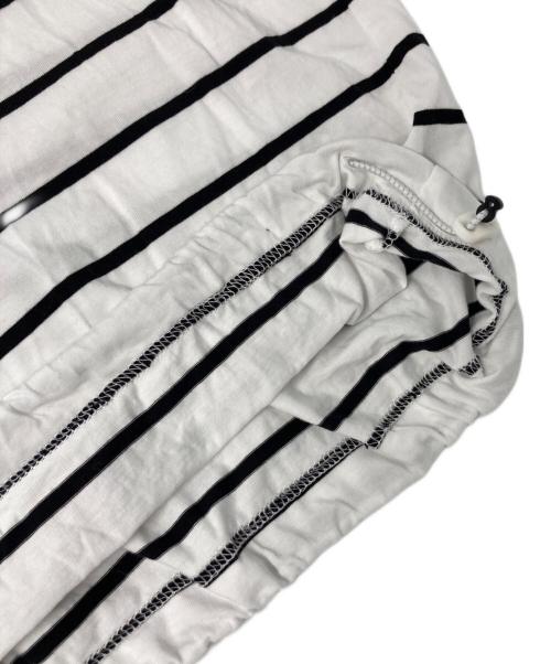 is-ness（イズネス）is-ness (イズネス) EXCLUSIVE BALLOON BORDER SHORT SLEEVE T-SHIRT for +81 ホワイト サイズ:Mの古着・服飾アイテム