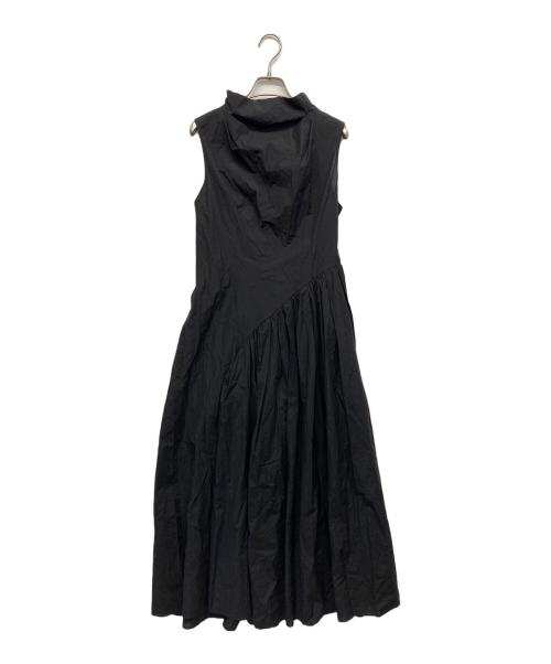 FRAY ID（フレイ アイディー）FRAY ID (フレイ アイディー) シアータフタアシメドレス ブラック サイズ:1の古着・服飾アイテム