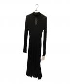 FRAY IDフレイ アイディー）の古着「シュリンクレースワンピース」｜ブラック