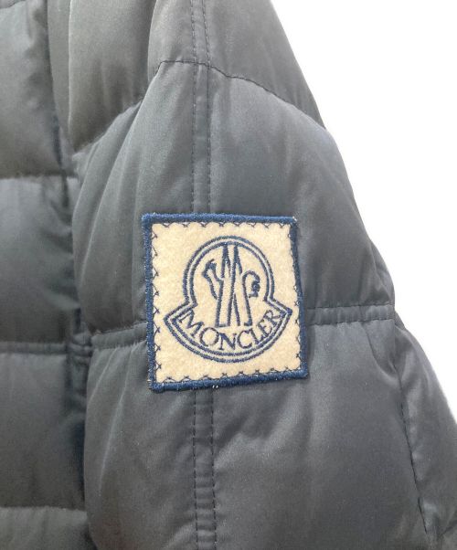 MONCLER GAMME BLEU（モンクレール ガム ブルー）MONCLER GAMME BLEU (モンクレール ガム ブルー) ウール切替ダウンジャケット ネイビーの古着・服飾アイテム
