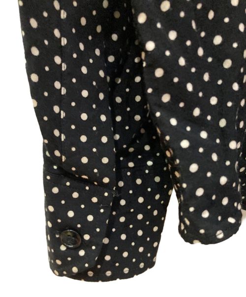 CELINE（セリーヌ）CELINE (セリーヌ) ドット総柄シャツ ブラック サイズ:40の古着・服飾アイテム